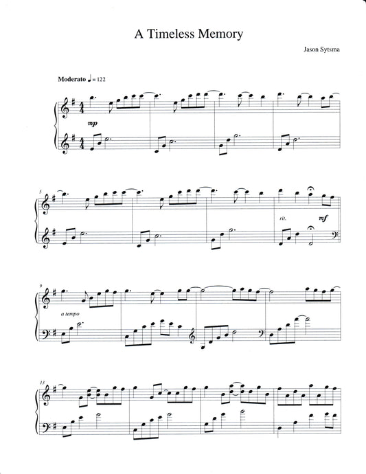 "A Timeless Memory" Sheet Music