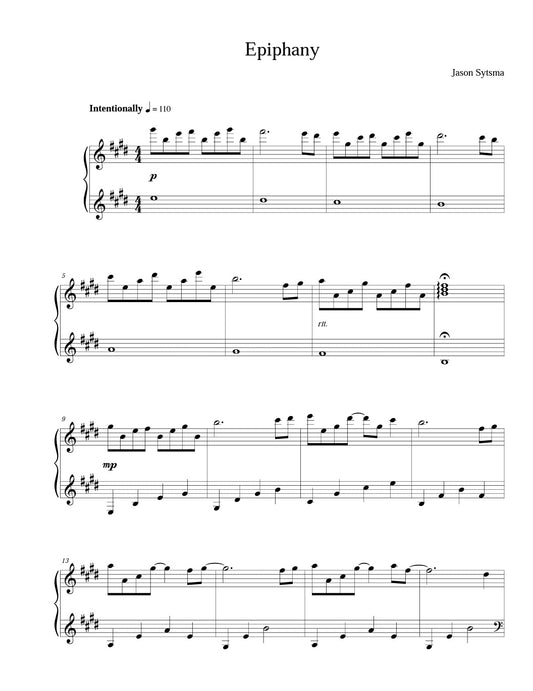 "Epiphany" Sheet Music