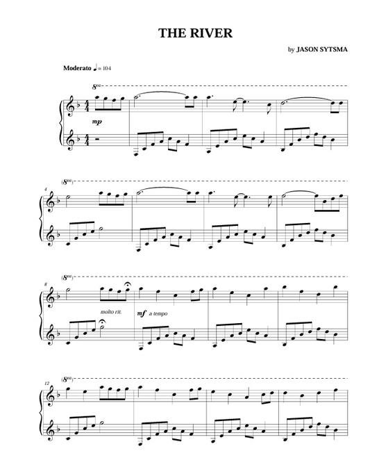 "The River" Sheet Music